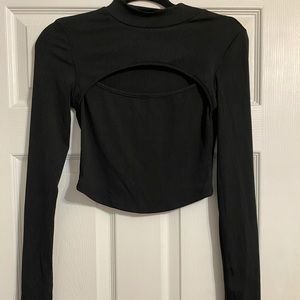 Shein long sleeve crop top